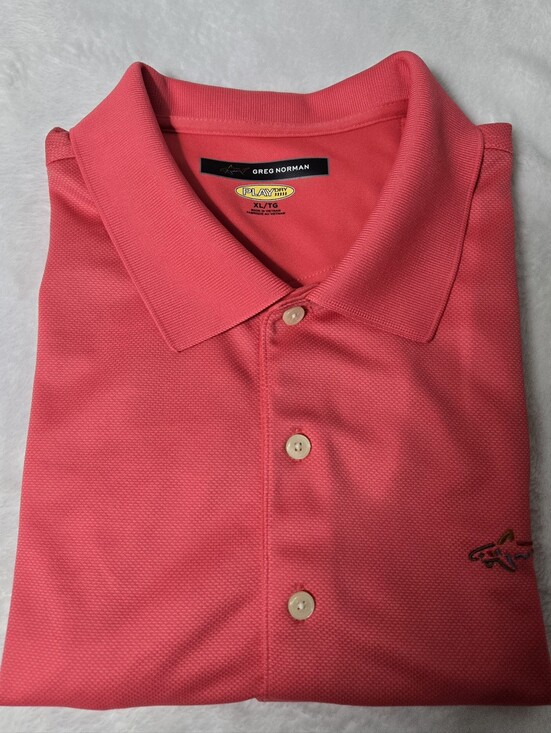 Greg Norman Collection Other - Greg Norman Collection Men's Coral-Red Polo
